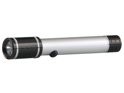 Grundig LED Tech Aluminum Torch, 13.5cm, Black